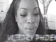 Victory Phoenix - Horny Ebony Want A Big Cock On Her Mouth And Pussy