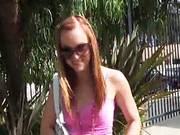 Beautiful College Girl Gets Her Got Cum Moustache
