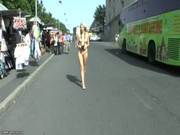 Sweet Blonde Teen Karol Nude In Public