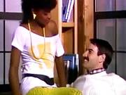 Interracial Retro Scene With White Guy And Black Girl