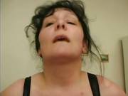 Chunky Bbw Hooker Gargles On Nasty Sperm