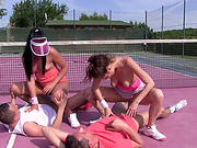 This Is The Side Benefit Of Playing Tennis With Erotic Females, They Easily Submit To Getting Smashe