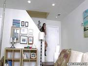 Naked Four-eyed College Chick Ava Taylor Gives Blow Job Pov Style