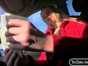 Sweet Blonde Lucie Gets Picked Up In Public And Pleases A Strangers Cock