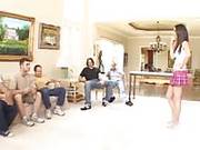 Courtney James Gang-bang  Cums 