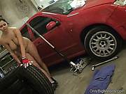 Mechanic Shione Cooper Gets Dirty In The Garage 