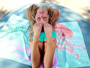 Flexible Girl Mia Malkova Working Out Outdoor