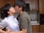 Mai Itou Enjoys Some Ardent Banging With Her Neighbour In The Kitchen