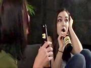 Captivating Lesbian Babes Chayse Evans Copulates Sasha Grey With Thong-on