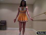 Cheerleader Holly Michaels Pounded In Flexible Way On Tape
