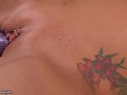 Nympho Babe Kerry Louise Cracks Her Tight Pussy In And Out Until She Cums