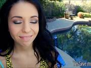 Cutie Madelyn Monroe Takes On Huge Black Cock With Mouth And Pussy