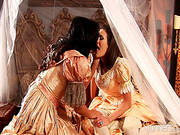 Sexy Babes In Naughty Lesbian Show