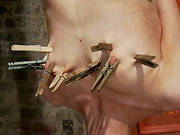 Clothespin Nipple Torture For Hanging Upside Down Blonde Rene Phoenix