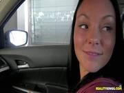 Christina Lina Plays With Dick In A Car