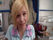 Teen Blonde Denni Exposes Her Tits And Ass