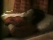 Nasty Brunette Masturbates And Jams Her Tits In The Motel