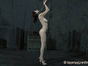 Extremely Skinny And Sexy Holly Wildes Suspended With Chains