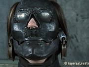 Sexy Brunette Babe Sister Dee Has To Wear One Of The Best Metal Masks Ever Made