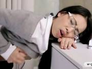 Schoolgirl Paula Shy Fucked And Received A Cum On Glasses