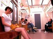 Wet Nao Miuzuki Gets Fingered By Group Of Guys In A Train