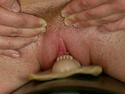 Gorgeous Blondes Sweats Off Her Desires Fucking With Machines