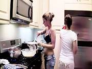 Cindy Hope And Sandy Are Cooking In The Kitchen