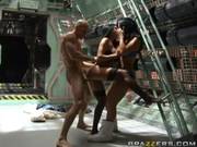 Jayden James And Audrey Bitoni Getting Pussy Fucked In Space Outfit