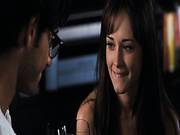 Alexis Bledel Hot In Black Bra Showing Her Cleavage As She