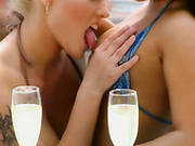 Romantic Threesome In The Jacuzzi With Hot Babe Valentina Velasques