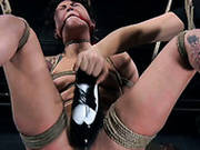 Swinging Tied Up Tattooed Bitch Syd Blakovich Is Treated In Bdsm Way