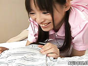 Petite Chick Riku Shiina Fondles Her Boyfriend