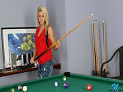 Jessa Rhodes Lying On The Pool Table And Fucking Herself