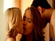 Abigaile Johnson And Ella Milano Sucking One Cock