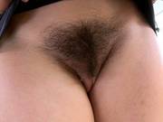 Dani Daniels Demonstrates Her Extremely Hairy Pussy