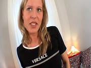 Sweet Blonde Is Tasting Nice Sloppy Dick