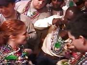 Two Girls Showing Their All At Mardi Gras