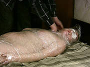 Chubby Bitch Eleonora Undergoes Her Body Plastic Wrapping