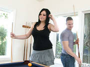 Hungry For Cock Lexy Mae Plays Pool With Shane Reno And Sucks His Dick Deepthroat