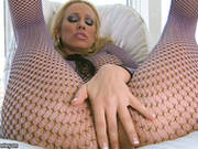 Fabulous Blonde Milf Sandy Gives The Hottest Seduction Show