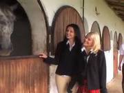 Aletta Ocean & Jasmine Rouge Threesome Hayride