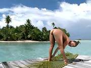 Gracie Glam Does Yoga