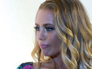 Flirtatious Blonde Nicole Aniston Finds This Man Very Attractive