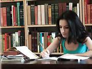 Horny Couple Gets Naked And Has Hardcore Sex Instead Of Studying