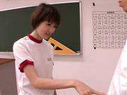 Petite Japanese Girl Akina Hara Blowjob Classes