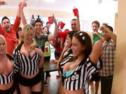 Filthy Pornstars Raid Sex Party