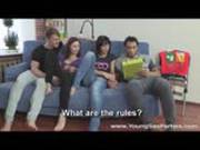 Two Couples Getting Horny During A Game Of Twister