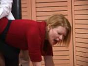 Madison Young Gets Her Ass Spanked Over The Knee