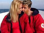 Kristy Love As Lifeguard Giving Mouth Resusitation To Cock