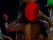 Hot Show Performed By Three Busty Chicks